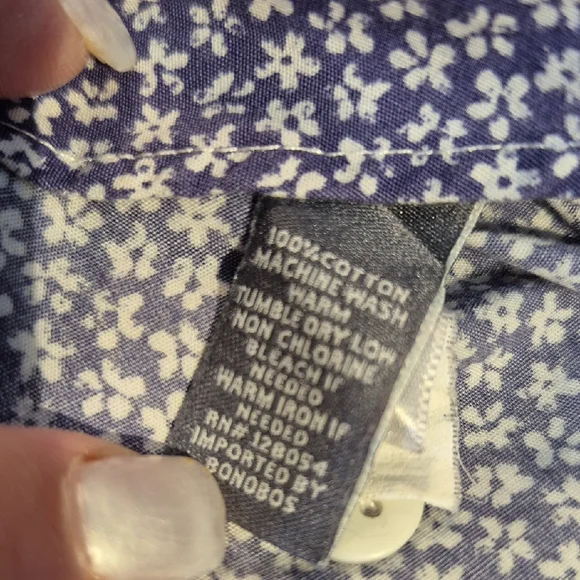 Bonobos Blue and White Casual Button Down Shirt - Picture 8 of 14